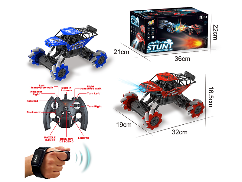 1:14 9-Channel Remote Control 4WD Stunt Climbing Vehicle
