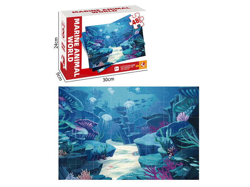 Marine Animal World Puzzles 48 Pieces