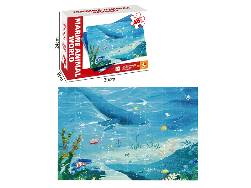 Marine Animal World Puzzles 48 Pieces
