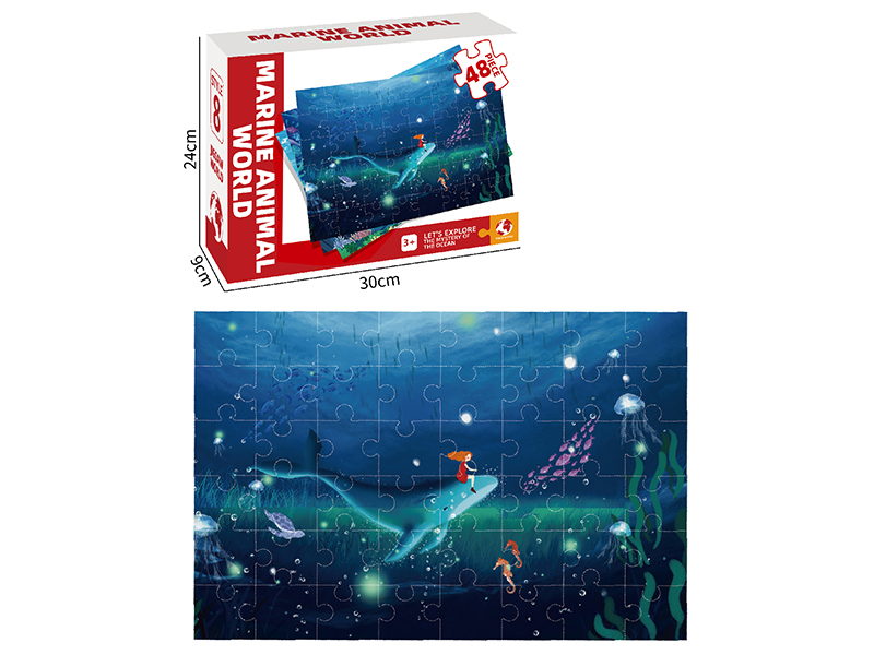 Marine Animal World Puzzles 48 Pieces