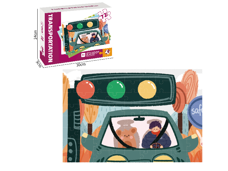 Transportation Series Puzzle 72 Pieces
