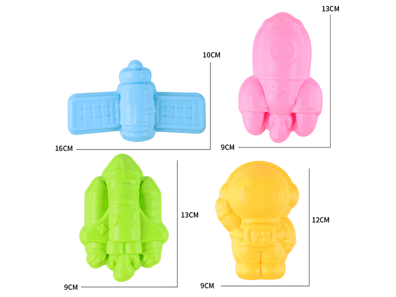 Space Snow Molds 4PCS