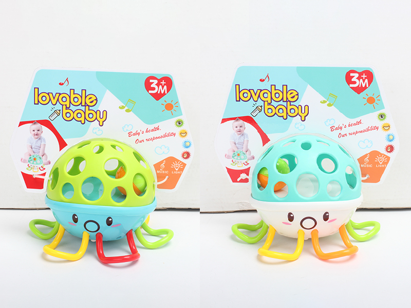 Octopus Soft Plastic Baby Rattle