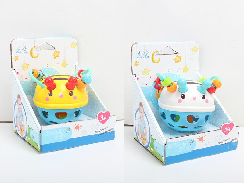 Bee Soft Plastic Baby Rattle(Light & Music)