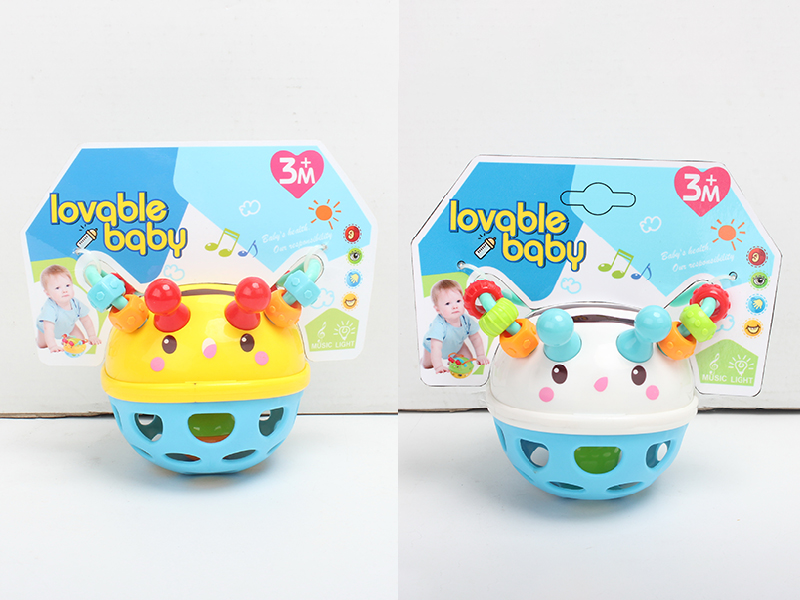 Bee Soft Plastic Baby Rattle(Light & Music)