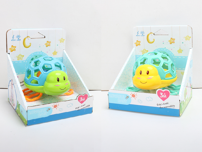 Turtle Soft Plastic Baby Rattle