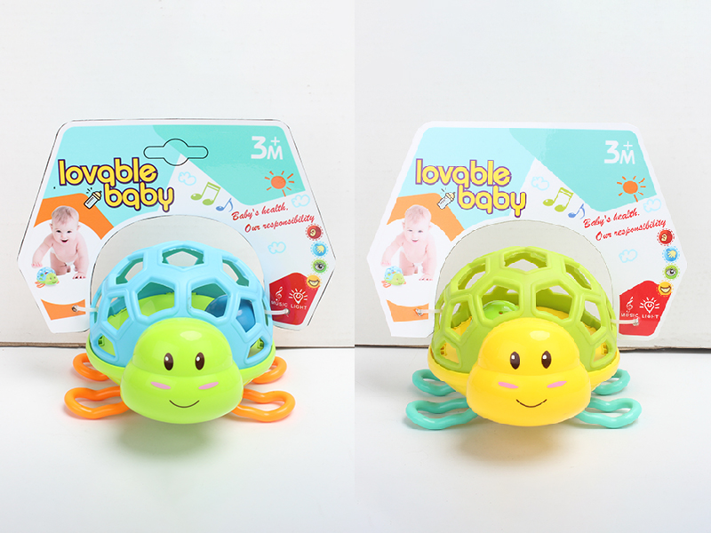 Turtle Soft Plastic Baby Rattle