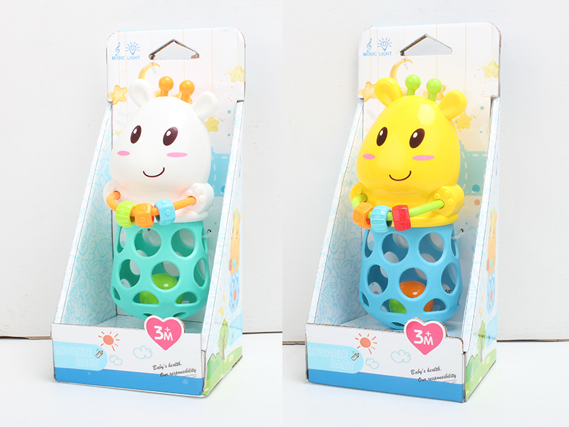 Giraffe Soft Plastic Baby Rattle(Light & Music)