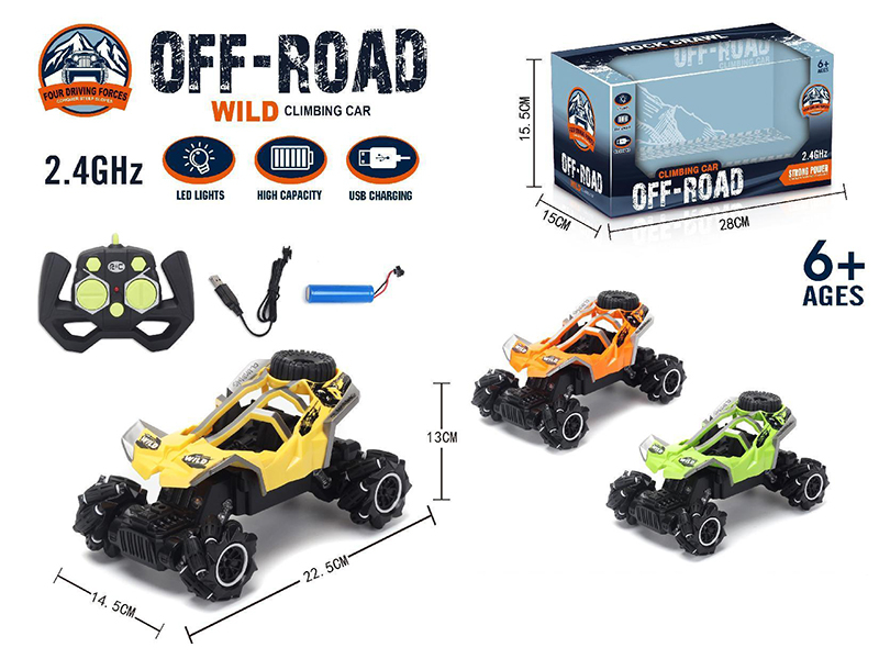 Remote Control Off-Road Climbing Car With Light And Music