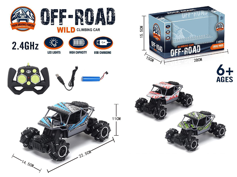 Remote Control PVC Off-Road Climbing Car With Light And Music