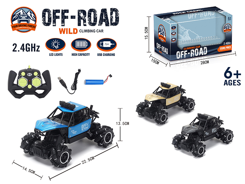 Remote Control Alloy Off-Road Climbing Car With Light And Music