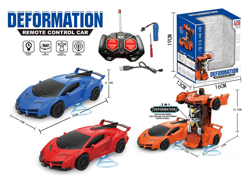 4-Channel Remote Control Transformation Car Lamborghini