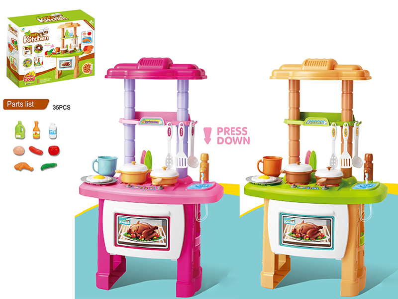 Kitchen Set  (Sound And Light, Circulation Water)35pcs
