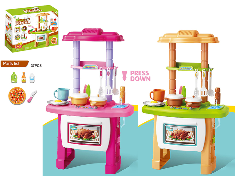 Kitchen Set  (Sound And Light, Circulation Water)37pcs