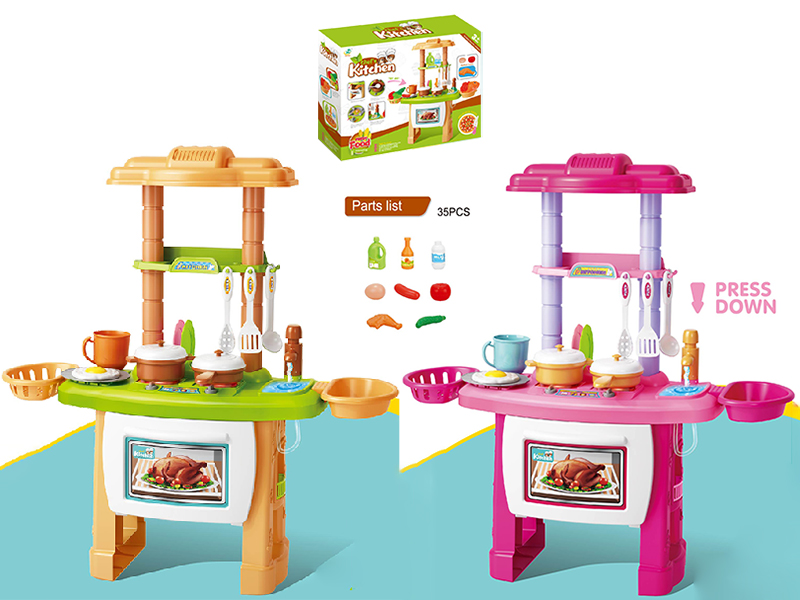 Kitchen Set  (Sound And Light, Circulation Water)35pcs