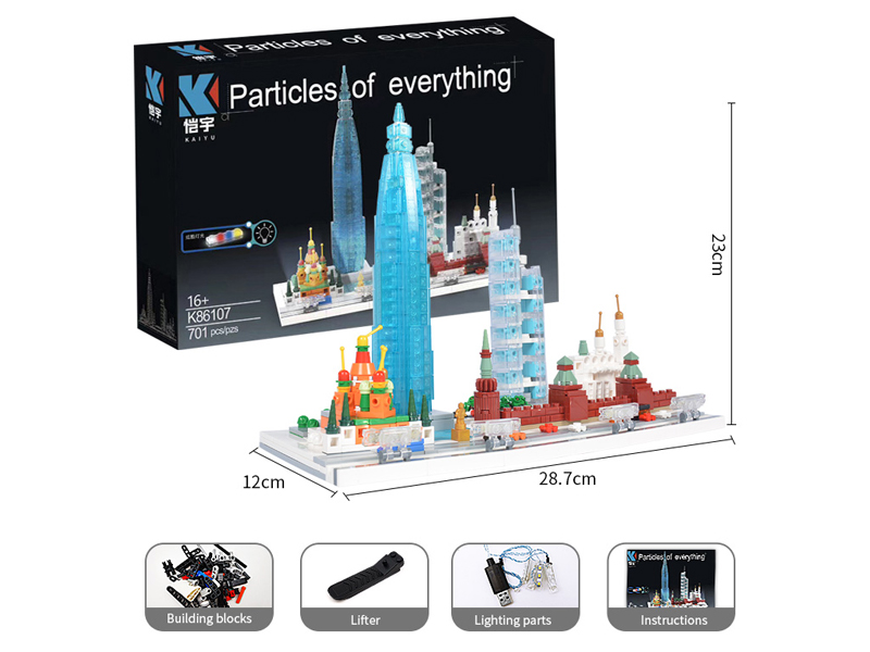 701PCS Moscow Skyline Building Blocks