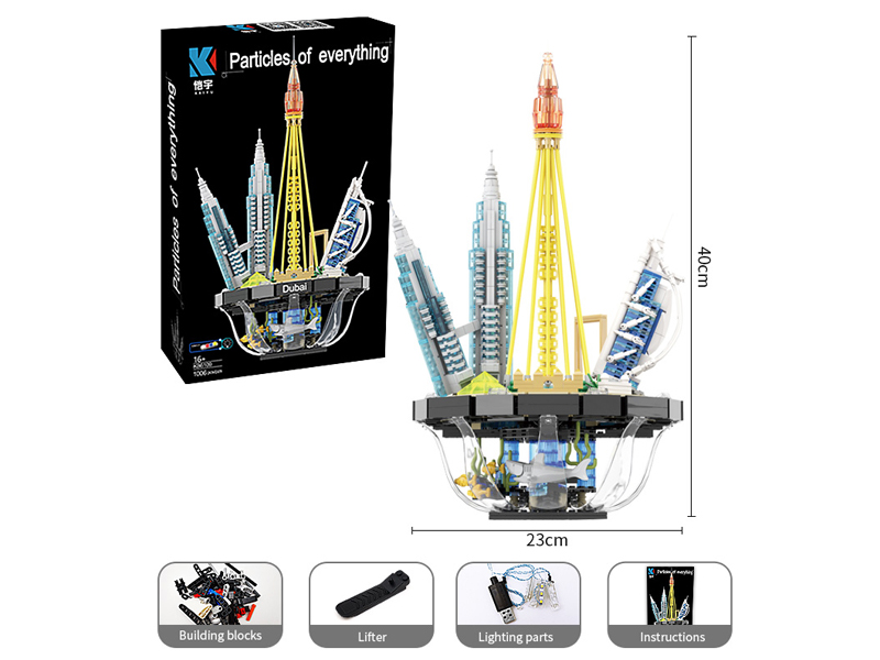 1018PCS Dubai Skyline Building Block (National Version)