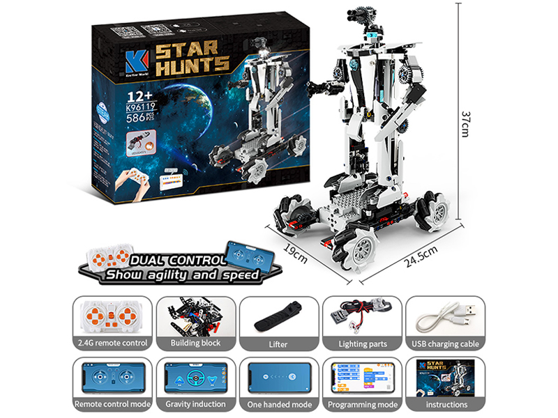 586PCS STAR HUNTS Poseidon Robot Building Block