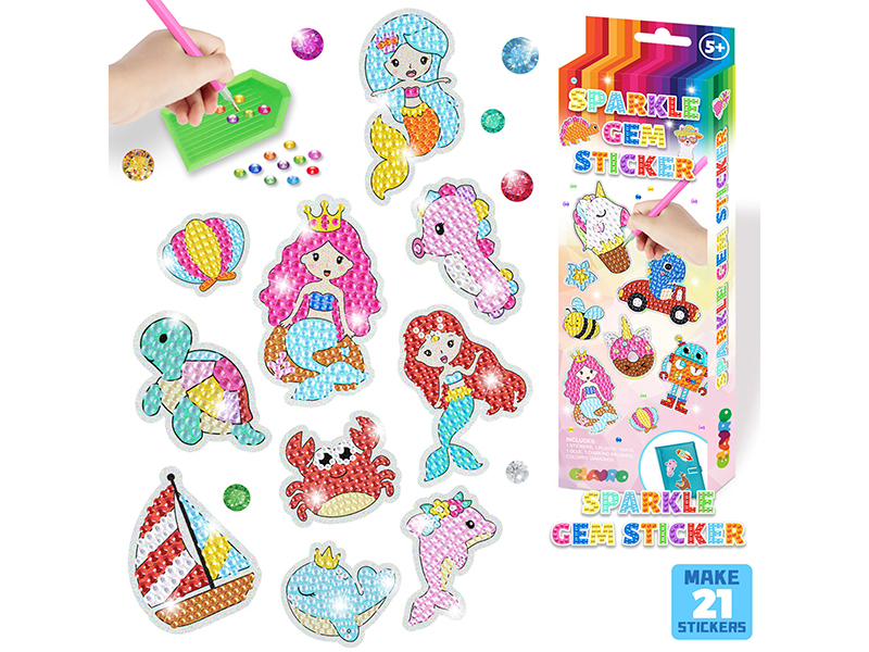 Sparkle Gem Sticker - Ocean