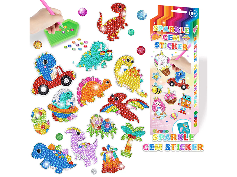 Sparkle Gem Sticker - Dinosaur