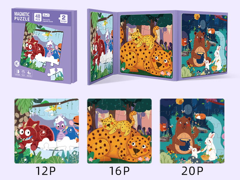 Magnetic Puzzle Book Step 2 - Forest 48pcs