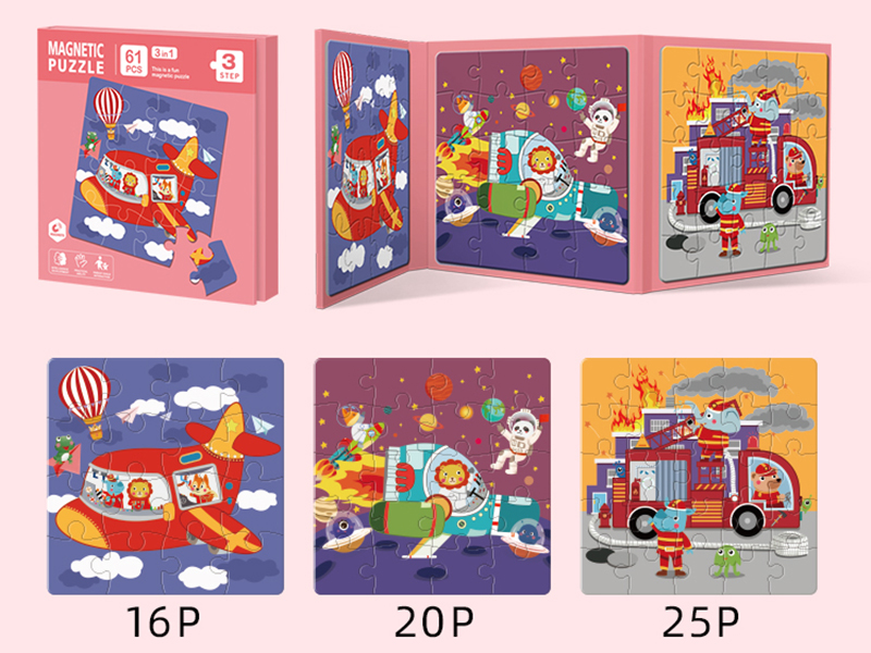 Magnetic Puzzle Book Step 3 - Traffic 61pcs