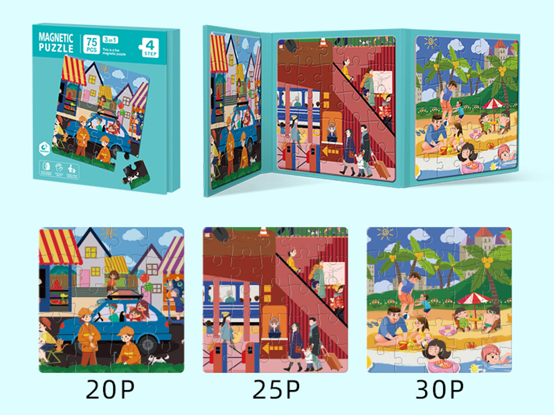 Magnetic Puzzle Book Step 4 - Life 75pcs