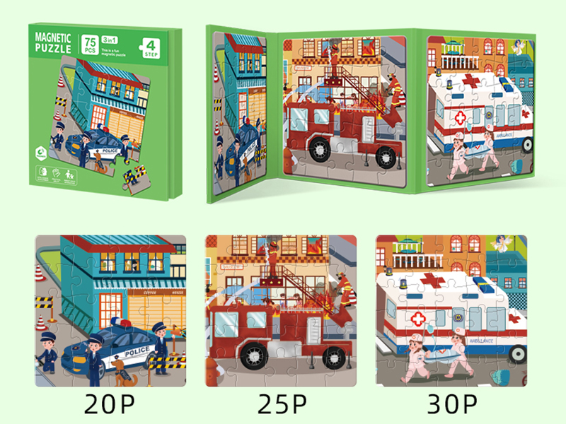 Magnetic Puzzle Book Step 4 - Scene 75pcs