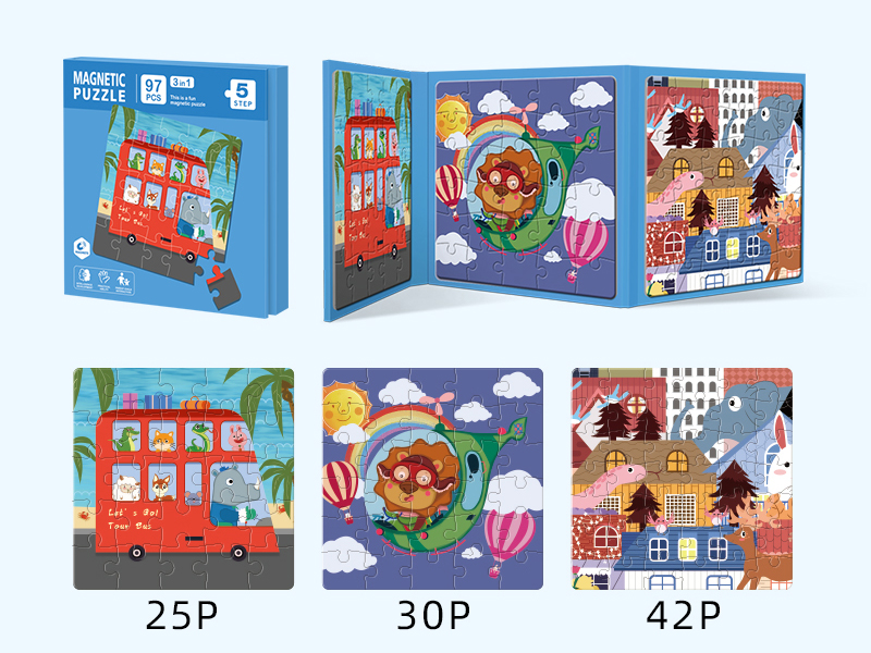Magnetic Puzzle Book Step 5 - Animal 97PCS