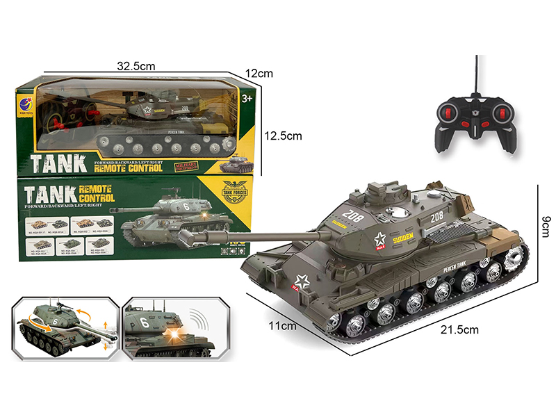 1:32 R/C 4Ch Tank With Light Music