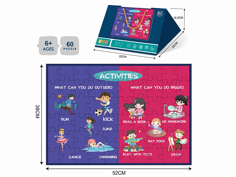 60 Pieces Jigsaw Puzzle - Mind Map(Activities)