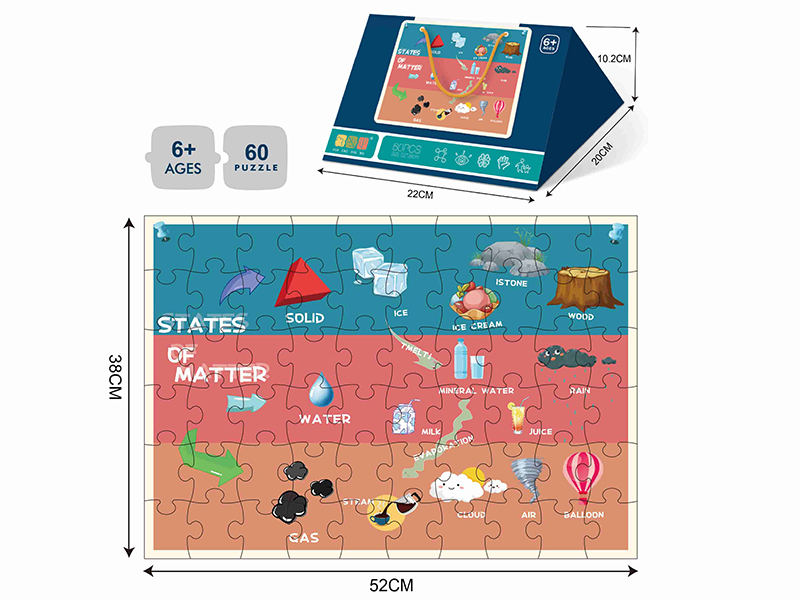 60 Pieces Jigsaw Puzzle - Mind Map(States Of Matter)