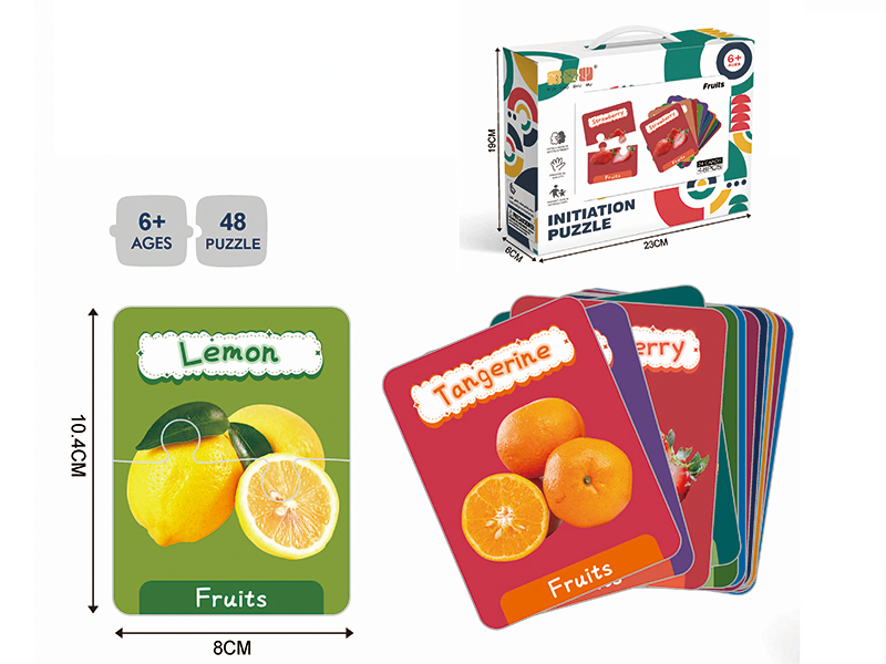 48pcs Fruits Matching Puzzle