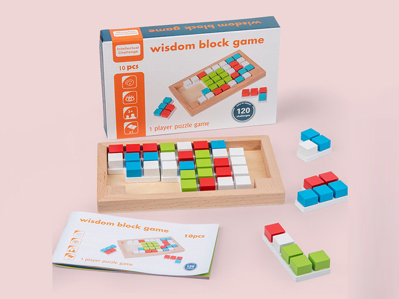 10Pcs Wooden Block Building Blocks