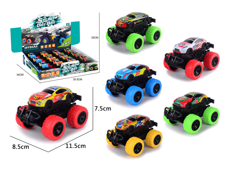 12PCS Friction Collision Deformation Stunt Off-Road Vehicle