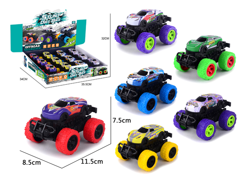 12PCS Friction Collision Deformation Stunt Off-Road Vehicle