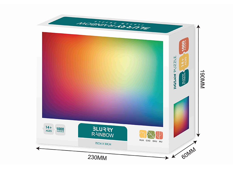 Blurry Rainbow Jigsaw Puzzle 1000 Piece