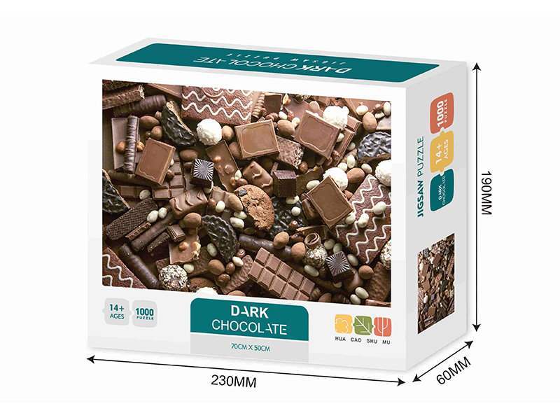 Dark Chocolate Jigsaw Puzzle 1000pcs