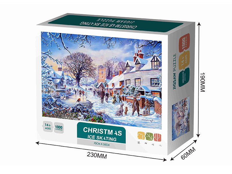 Christmas Ice Skating Jigsaw Puzzle 1000pcs