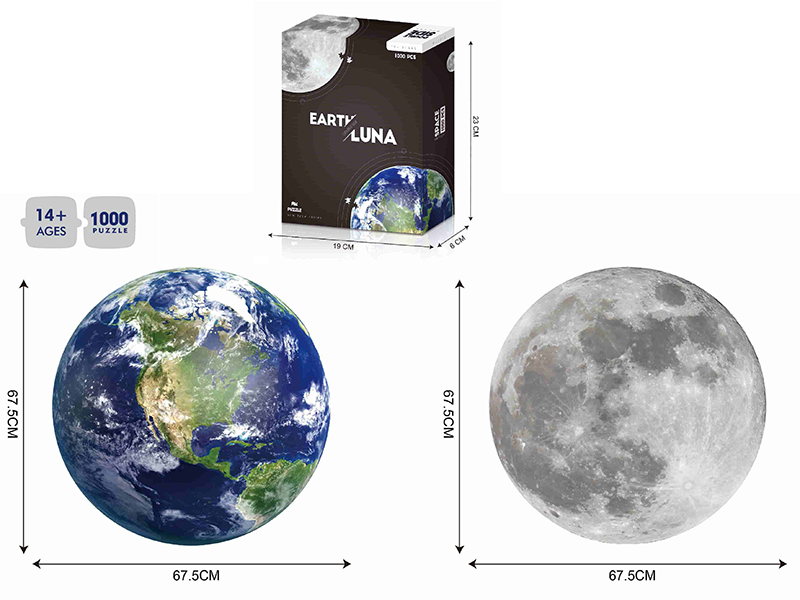 Double-Sided Jigsaw Puzzle 1000pcs
