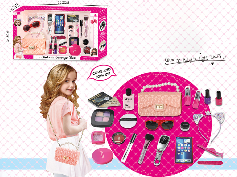 Simulation Cosmetic Jewelry Shoulder Bag Set