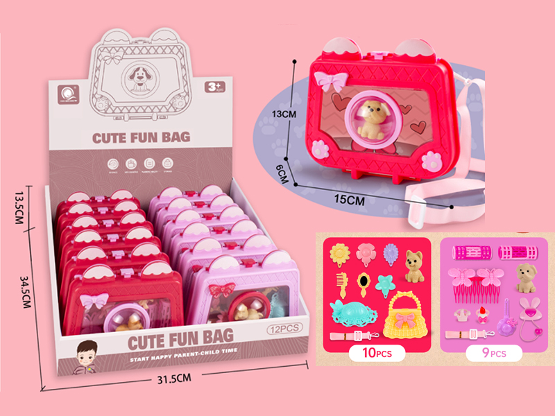 12PCS Beauty Accessories Diagonal Span Bag