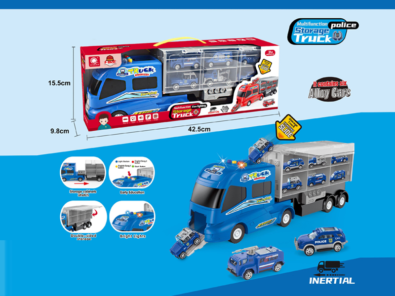 B/O Friction Police Collect Trucks