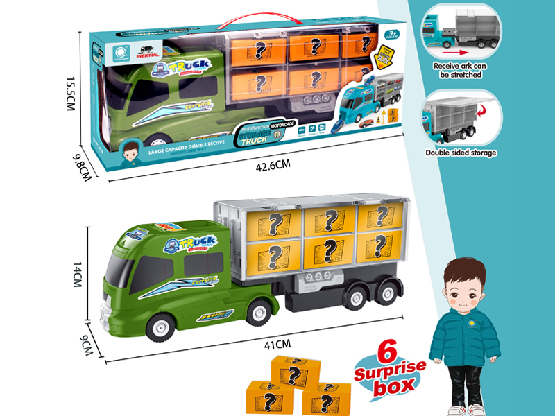 Friction Military Green Military Storage Truck