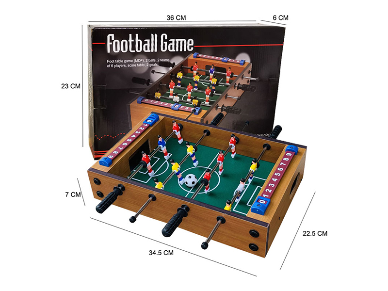 Wooden Table Football Game Four Strokes