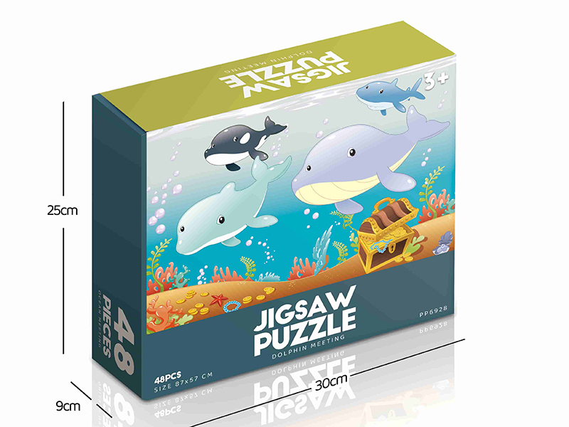 Dolphin Meeting Jigsaw Puzzle 48pcs
