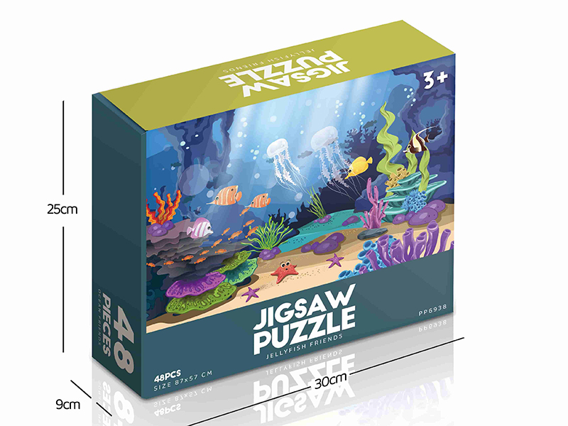 Jellyfish Friends Jigsaw Puzzle 48pcs