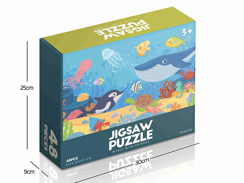Whale With Friends Jigsaw Puzzle 48pcs
