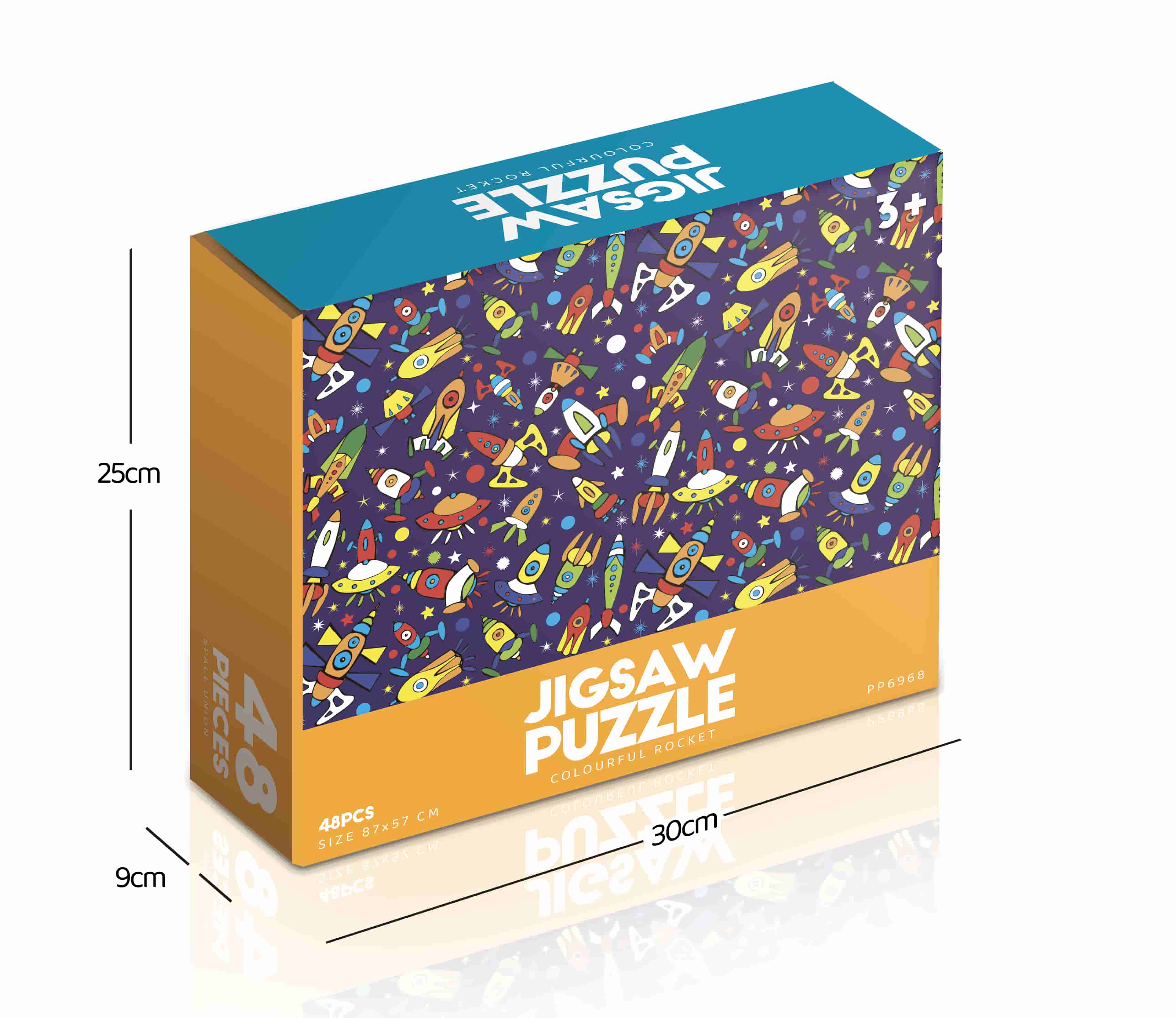 Colourful Rocket Jigsaw Puzzle 48pcs