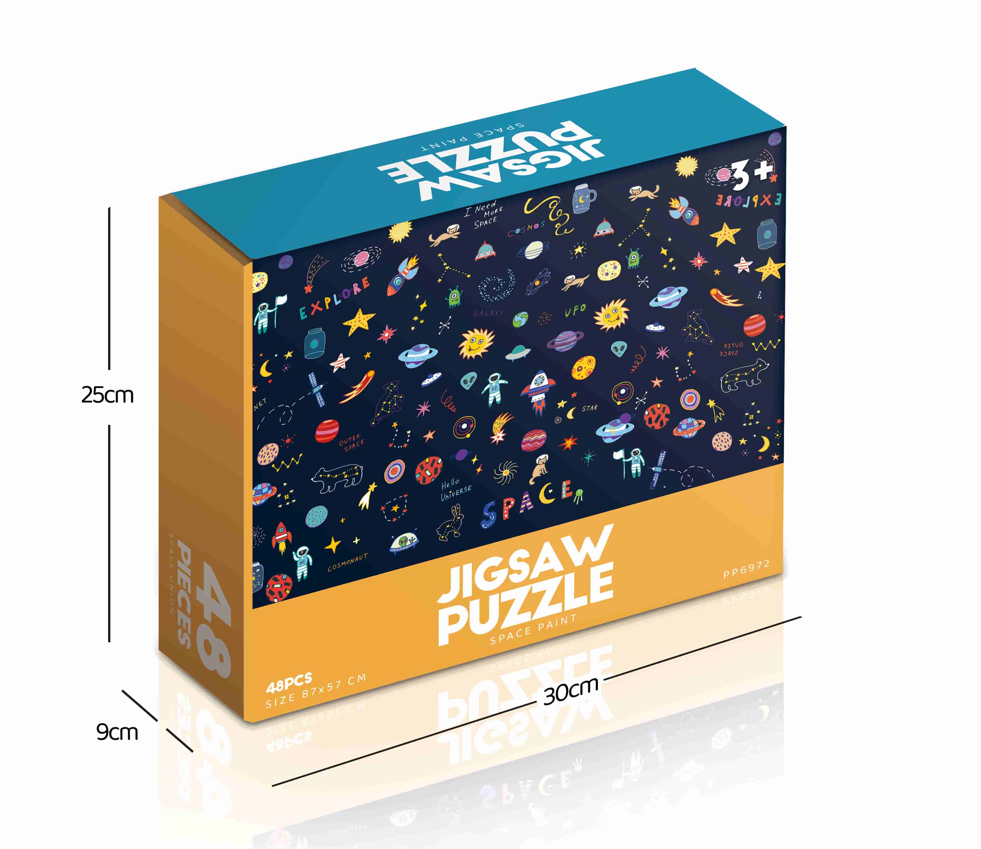 Space Paint Jigsaw Puzzle 48pcs
